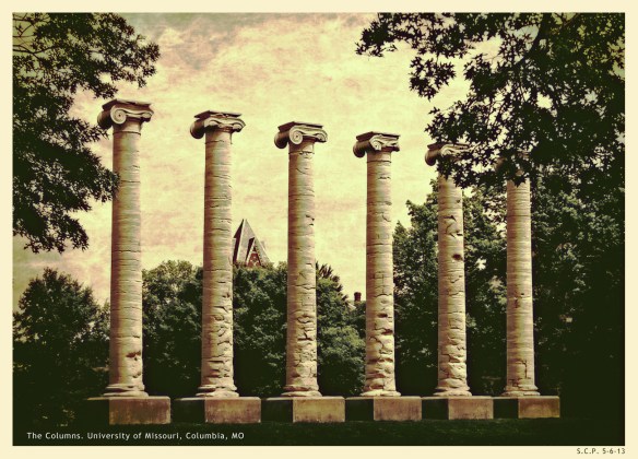 Columns postcard