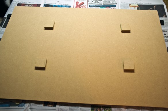 Panels with blocks applied